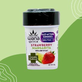 WANA QUICK - STRAWBERRY MARGARITA CBD/THC 1:1 (GUMMIES)