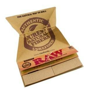 RAW 1 1/4 Papers with tips and tray