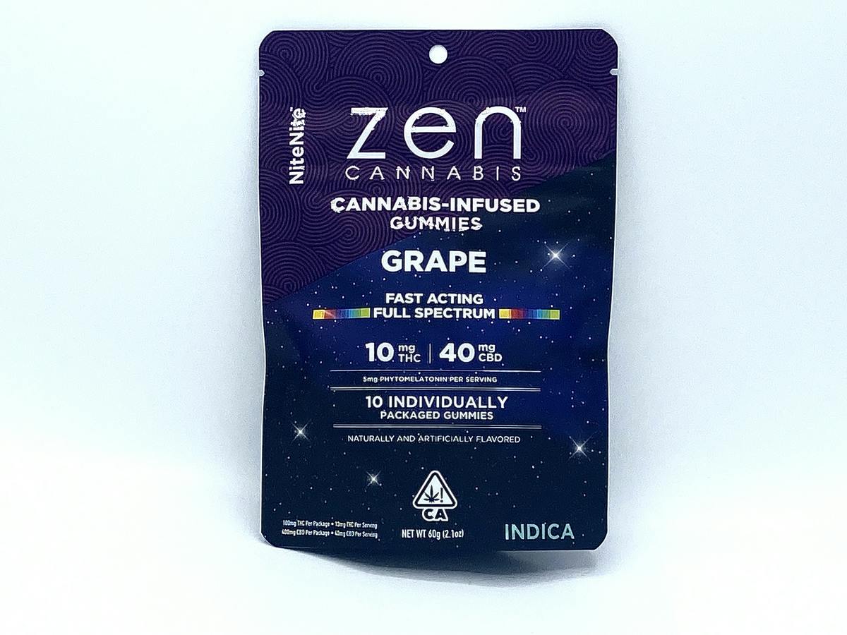 Grape NiteNite Indica 10-Pack Gummies