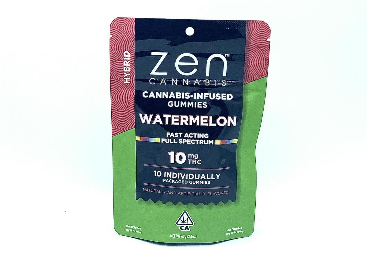 Zen Cannabis | Watermelon Gummies | 100mg | 10ct | 10mg/ea