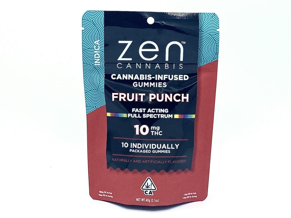 Fruit Punch Indica 10-Pack Gummies