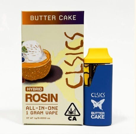 CLSICS Rosin & Rosin Infused Pre Rolls — Butter Cake