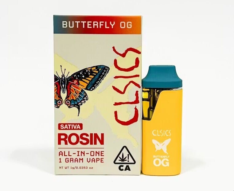 CLSICS Rosin & Rosin Infused Pre Rolls — Butterfly OG