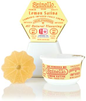 Lemon Sativa Liquid Diamond Fruit Chews | 100mg | 10ct | 10mg/ea