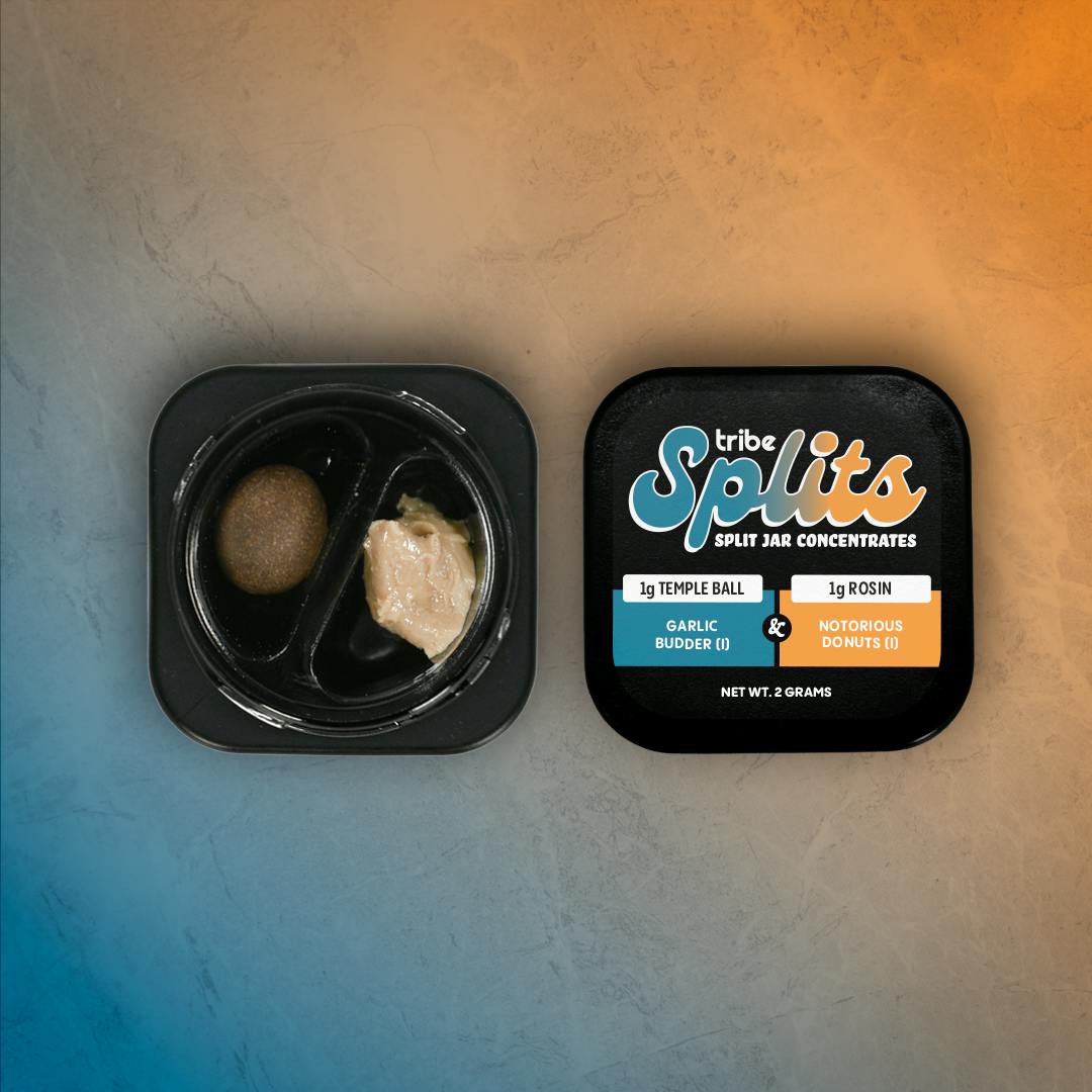 Notorious Donuts + Garlic Budder | 1g Rosin + 1g Temple Ball | Splits