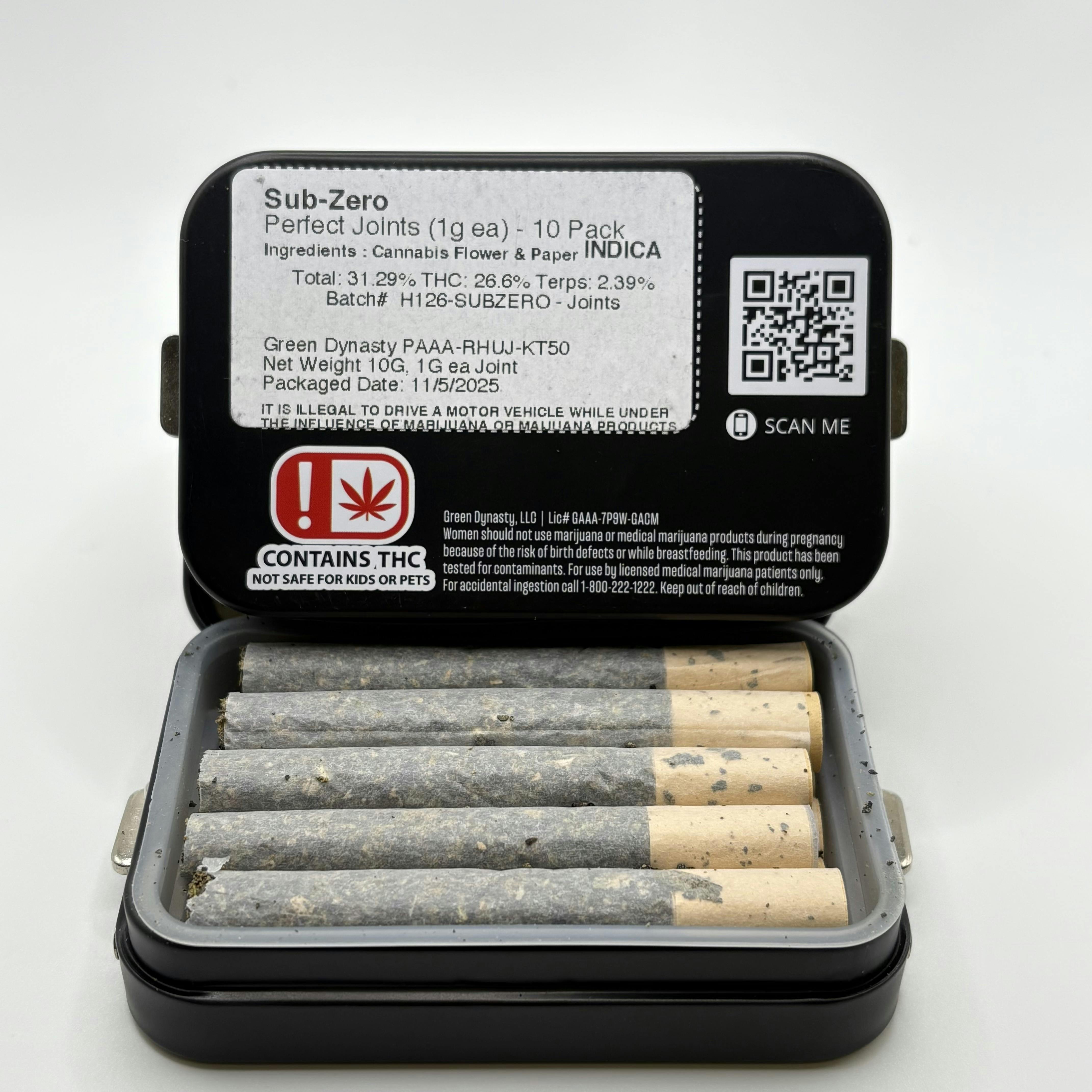Sub Zero | Joints | 1g each | 10pk