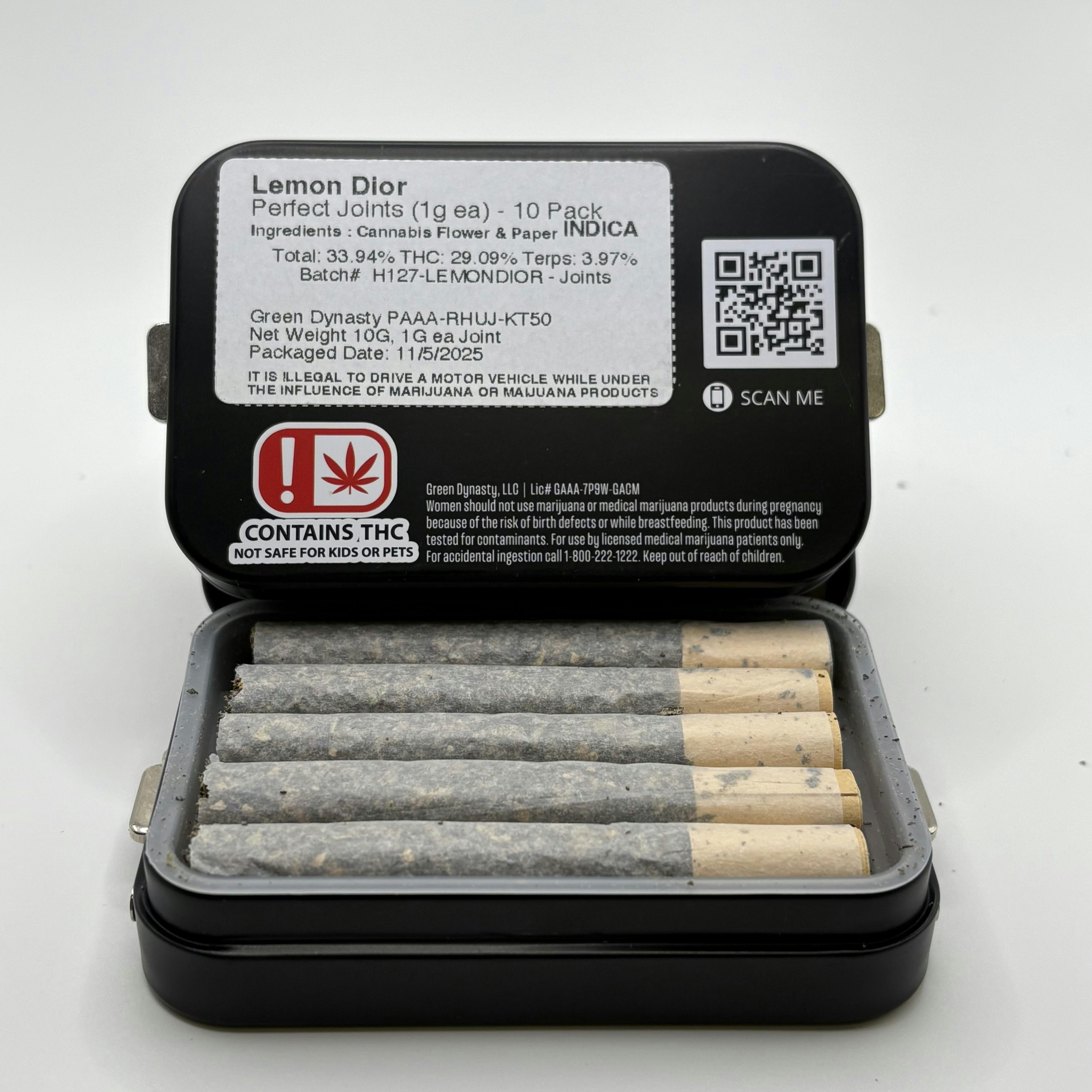 Lemon Dior | Joints | 1g each | 10pk