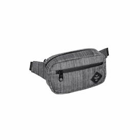 SMELL-PROOF/WATER-PROOF FANNY PACK - STRIPED GRAY