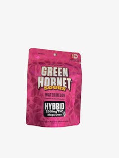 Green Hornet | Sour Watermelon Gummies | Hybrid | 2000mg