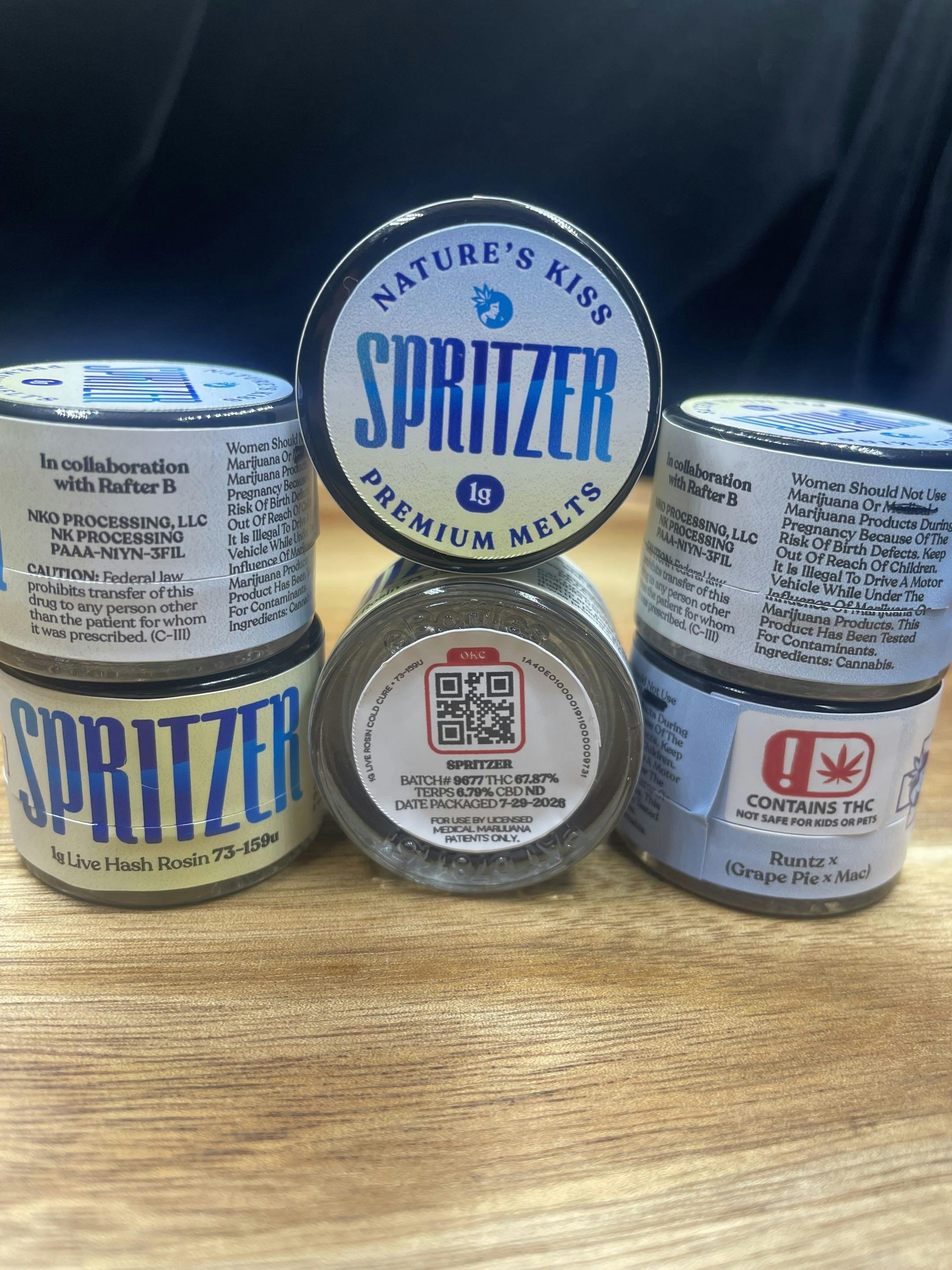 Nature's Kiss | Spritzer | Cold Cure Live Rosin | 1g