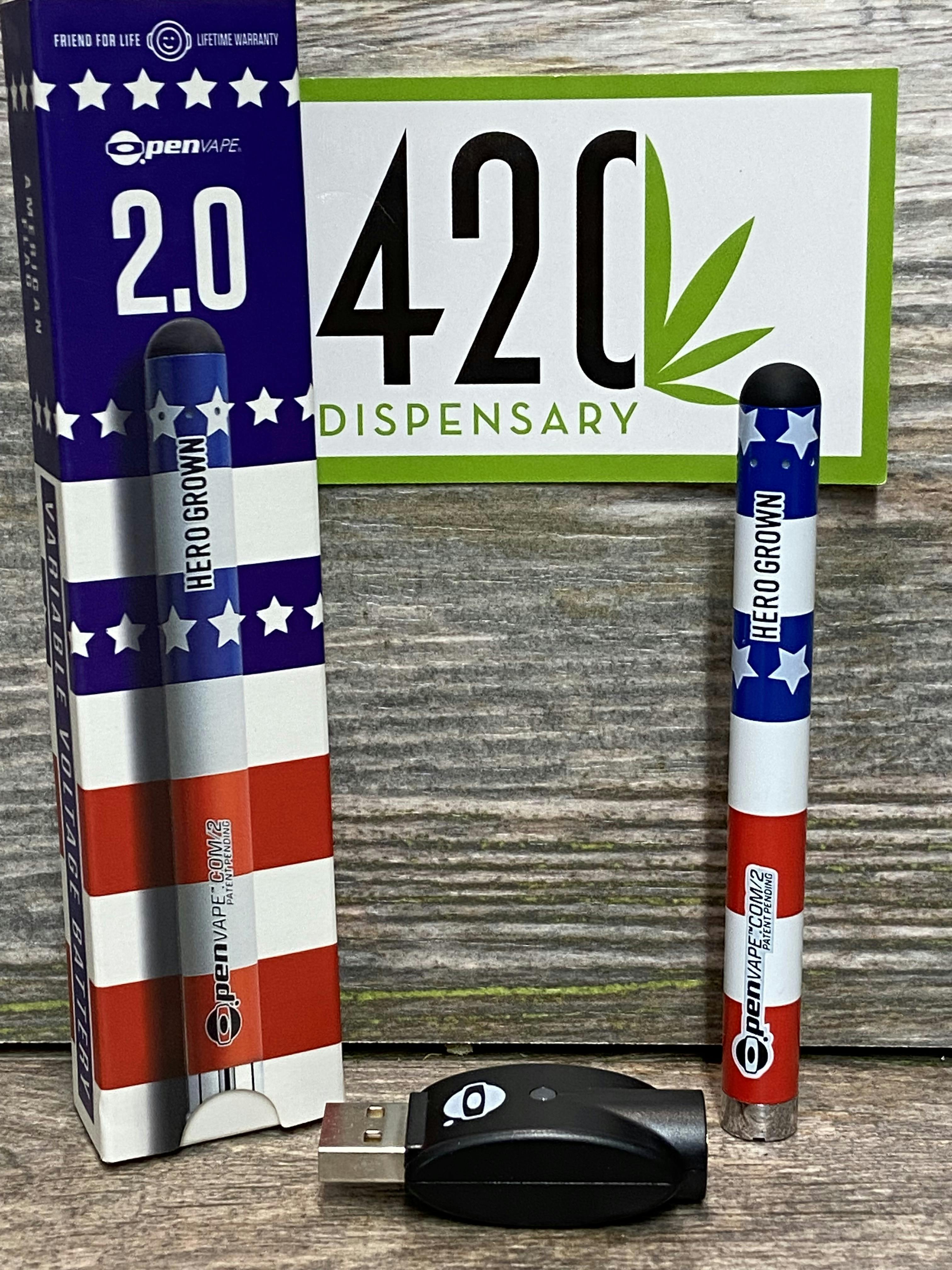 O.PEN 2.0 VARIABLE VOLTAGE BATTERY (AMERICAN FLAG)