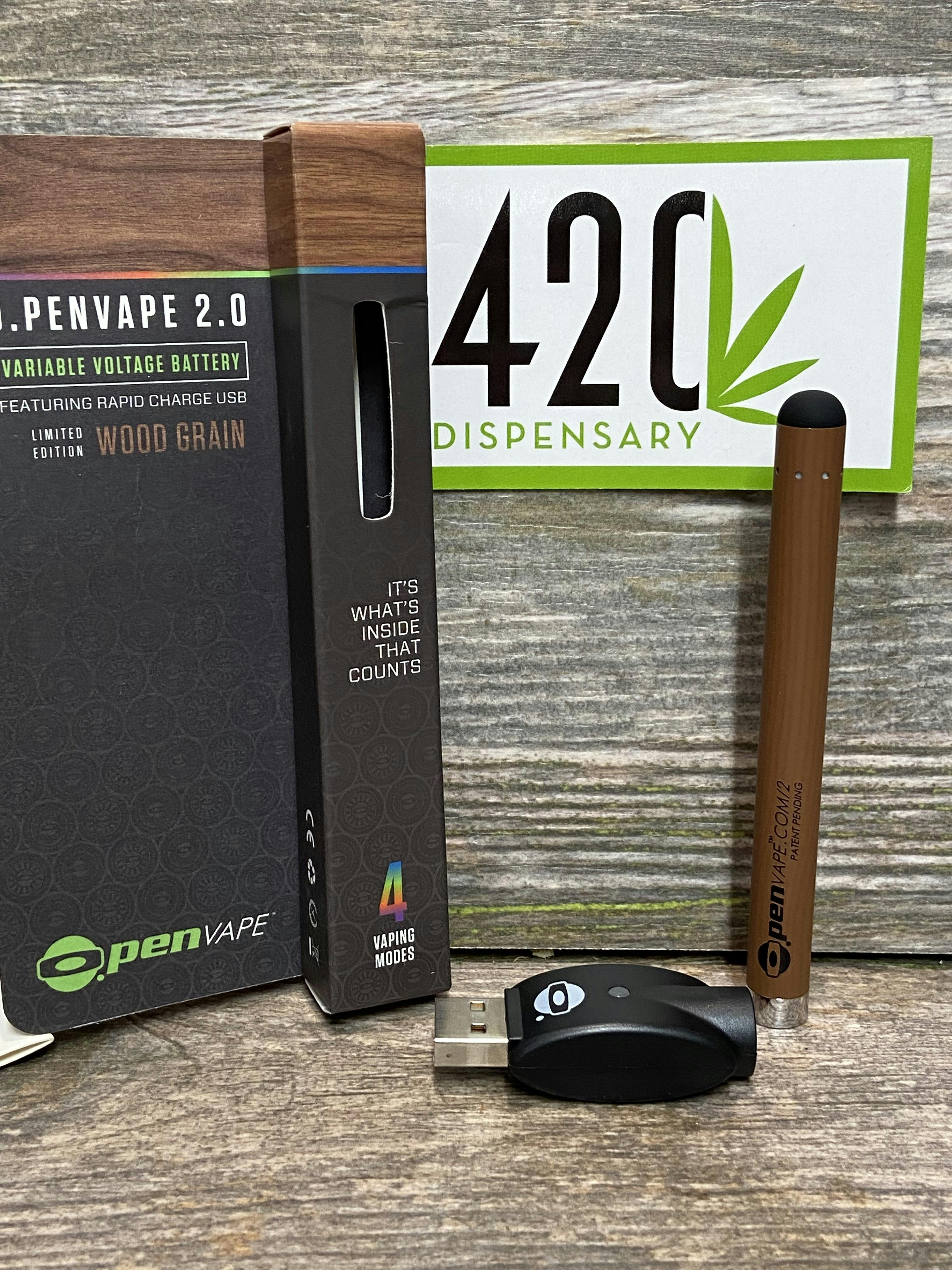 O.PEN 2.0 VARIABLE VOLTAGE BATTERY (WOOD GRAIN)
