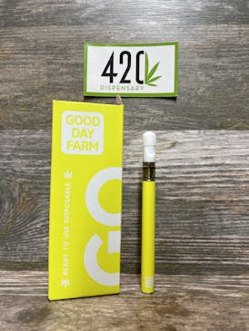 GOOD DAY FARM .3G PEACH TEA DISPOSABLE CARTRIDGE [89.9%THC / 0.0%CBD]