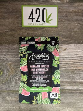 SMOKIES 800MG HYBRID SWEET WATERMELON GUMMIES