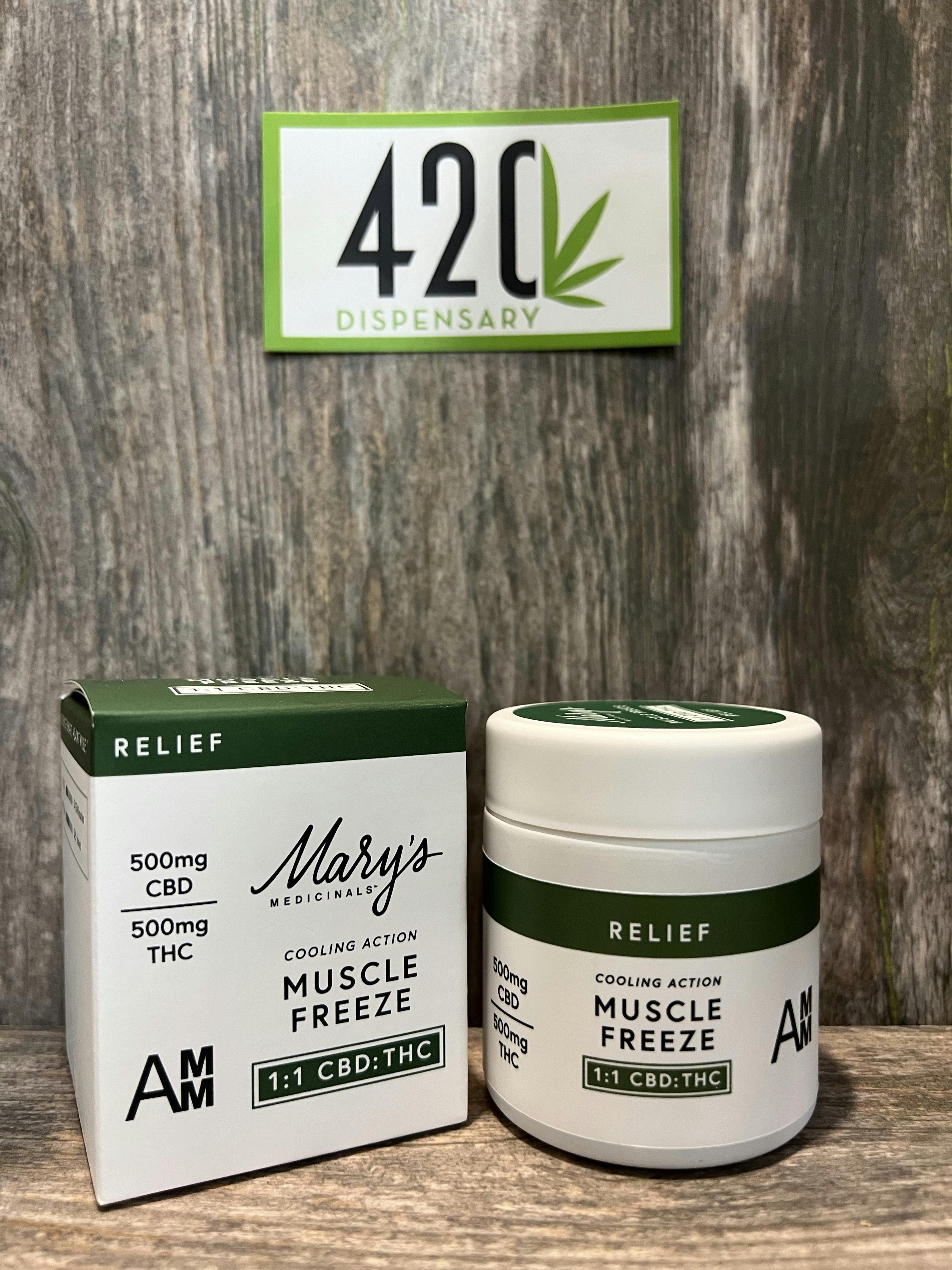 MARY'S MEDICINALS 1:1 MUSCLE FREEZE [500MG THC / 500MG CBD]