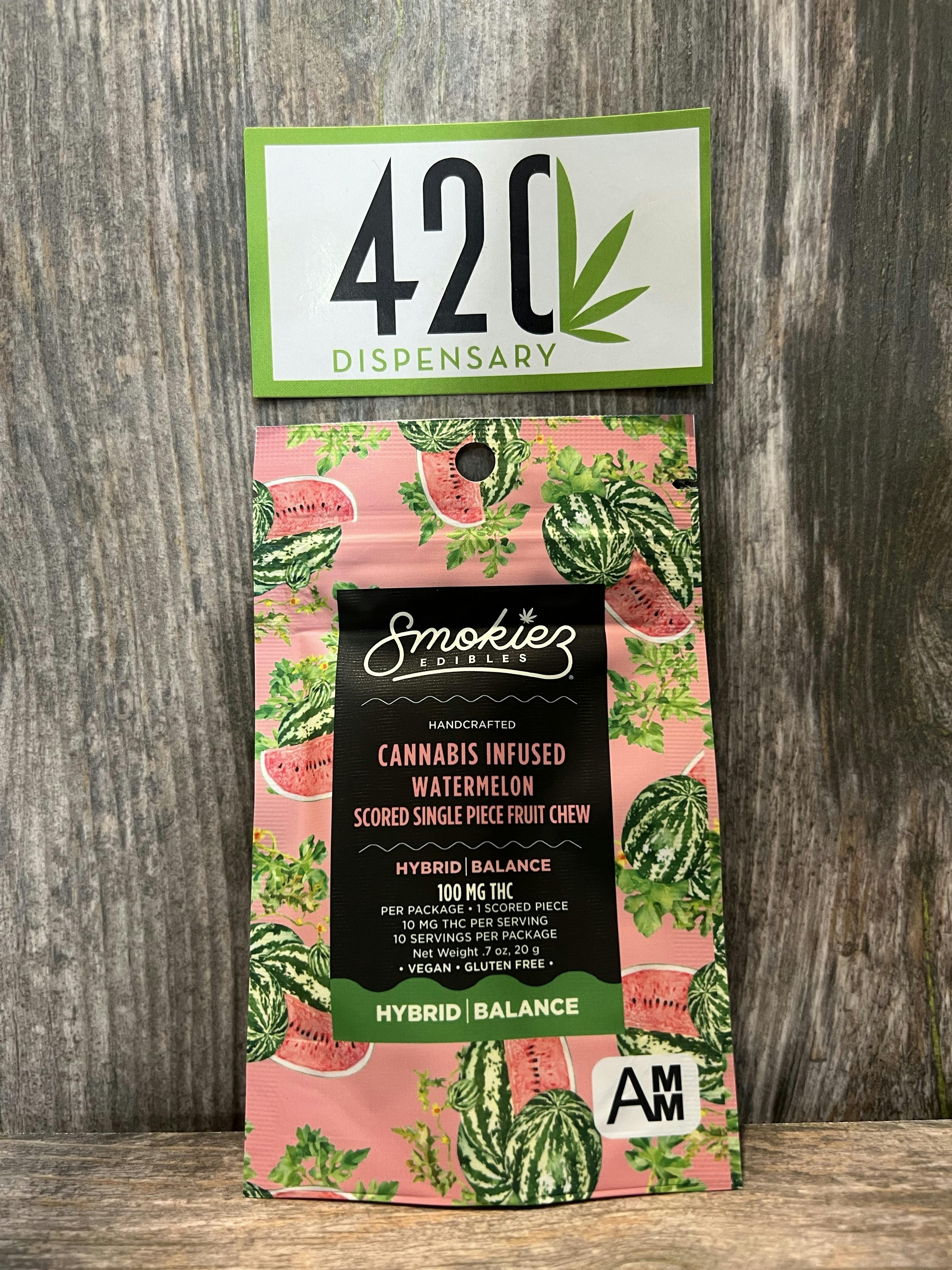 SMOKIES 100MG HYBRID SWEET WATERMELON GUMMIES