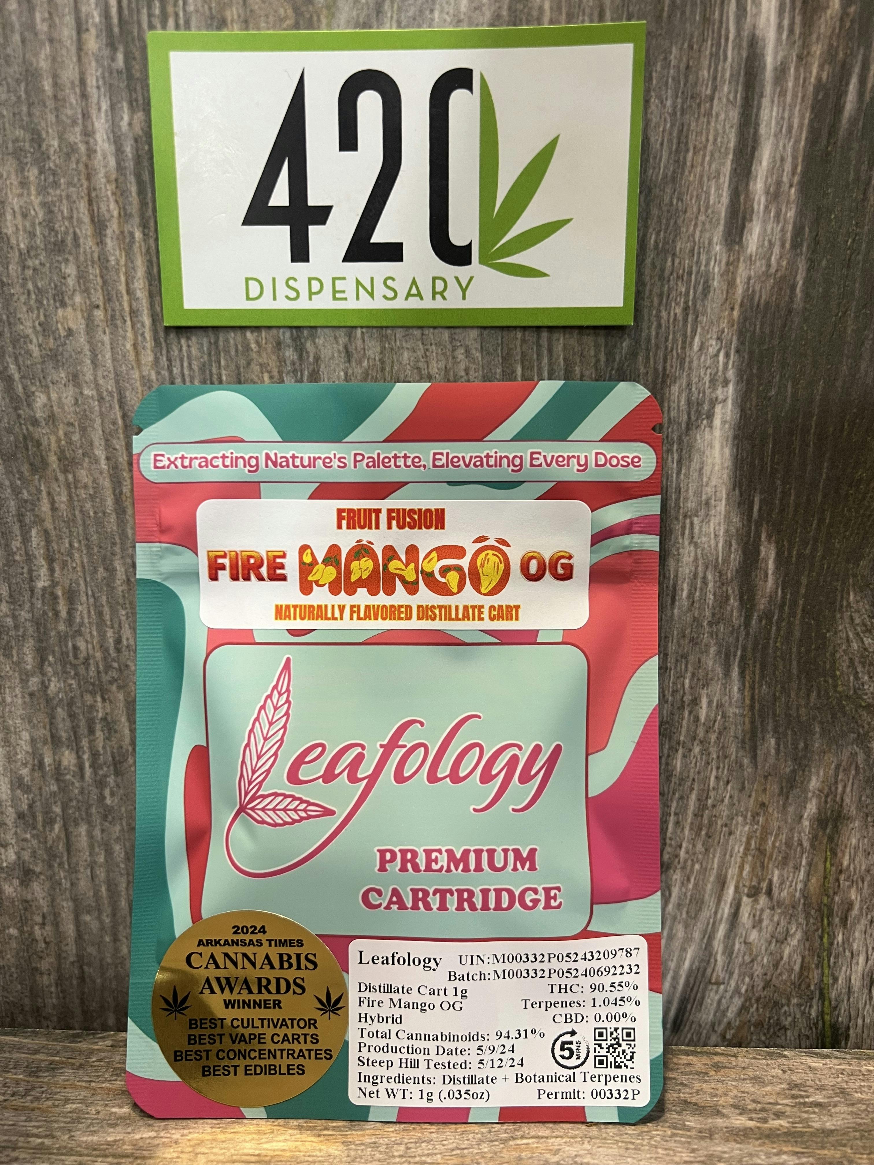 Fire Mango OG | Leafology | Distillate Cart | 1G