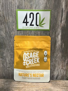OSAGE .5G LIME LIGHTNING CARTRIDGE [83.7%THC / 0.1%CBD]