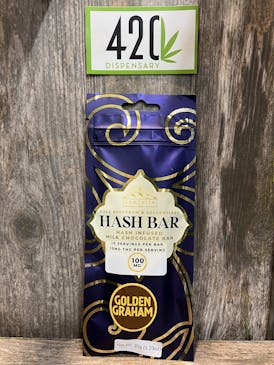 HIGH SPEED FULL SPECTRUM GOLDEN GRAHAM HASH INFUSED CHOCOLATE BAR