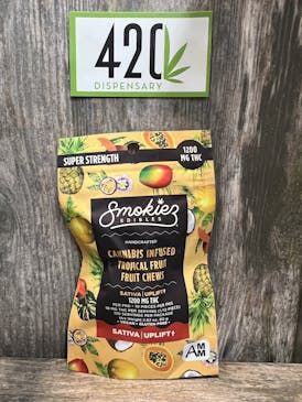SMOKIES 1200MG SATIVA SWEET TROPICAL FRUIT GUMMIES