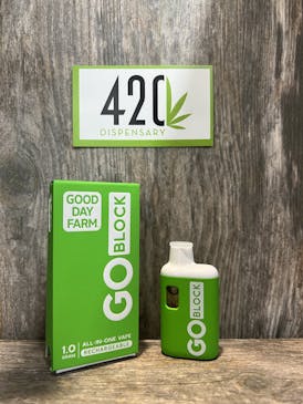 GOOD DAY FARM 1G WILD WATERMELON GO BLOCK DISPOSABLE CARTRIDGE [85.2%THC / 0.1%CBD]