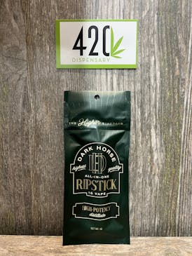 DARK HORSE 1G GRAPE GALAXY RIPSTICK DISPOSABLE CARTRIDGE [85.0%THC / 0.2%CBD]