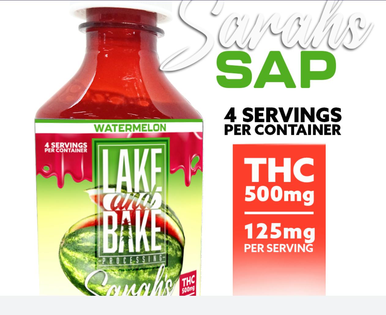 Lake & Bake Sarah's Sap Watermelon 500mg