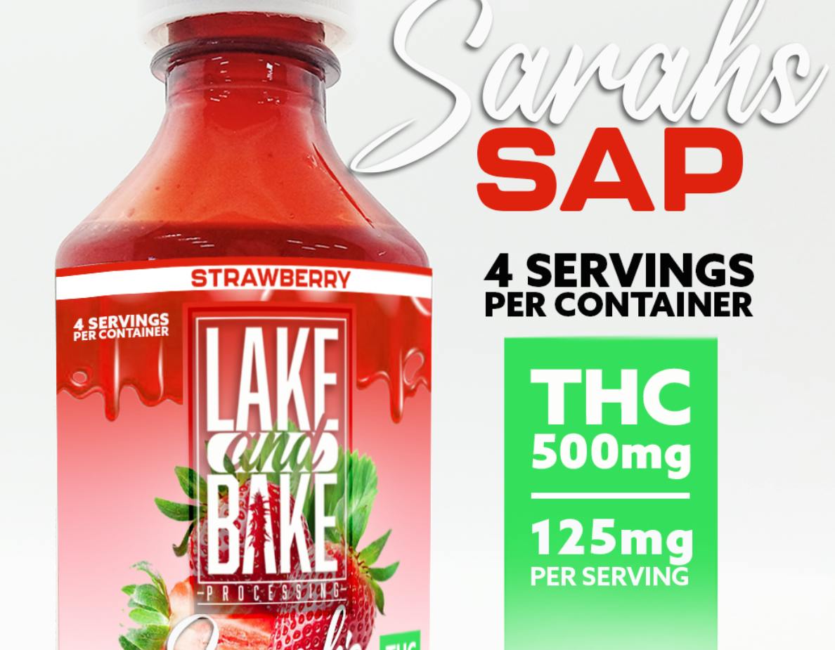 Lake & Bake Sarah's Sap Strawberry 500mg