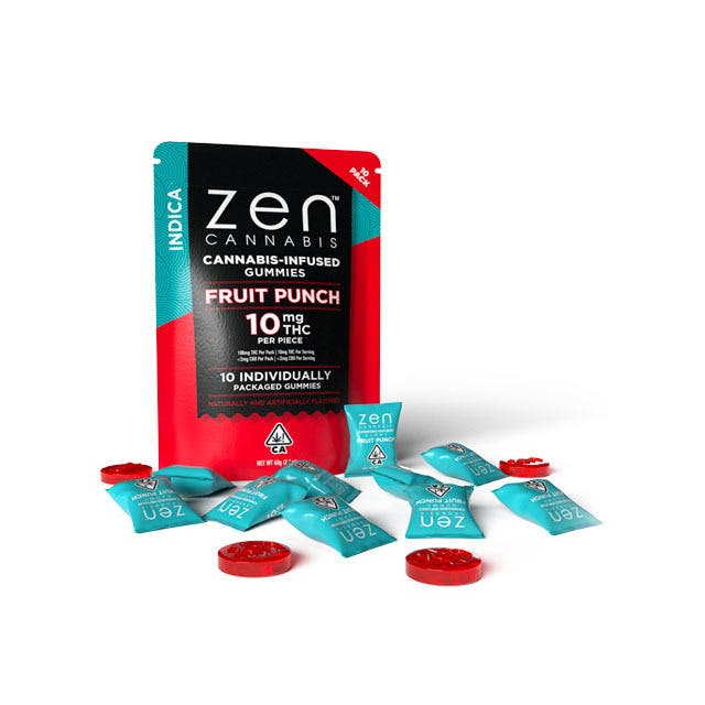 Fruit Punch Indica 10-Pack Gummies