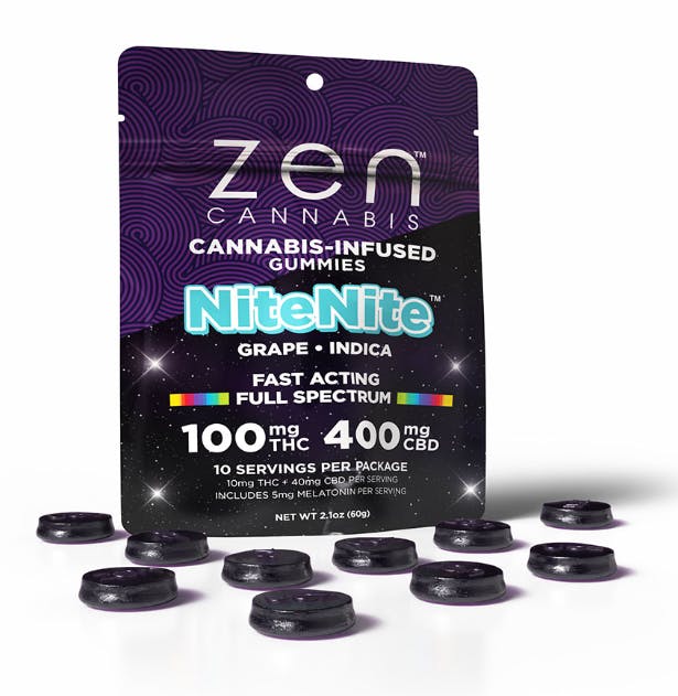 Grape NiteNite Indica 10-Pack Gummies