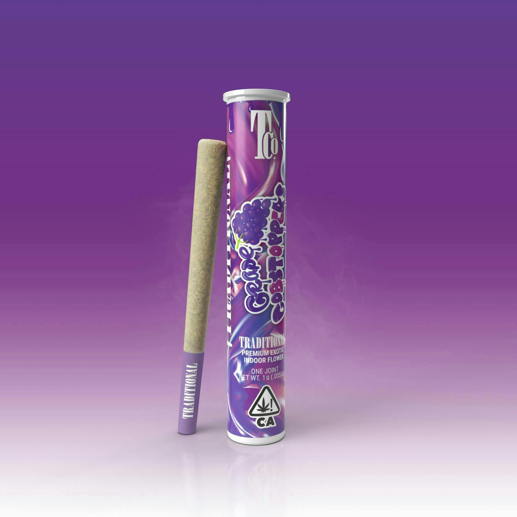 Traditional - Grape Popperz Pre-Roll 1g