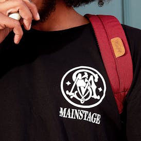 MAINSTAGE BIKER LOGO BLACK SHIRT