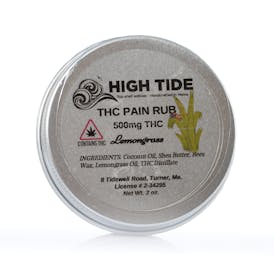 THC Pain Rub Lemongrass 1000mg - High Tide