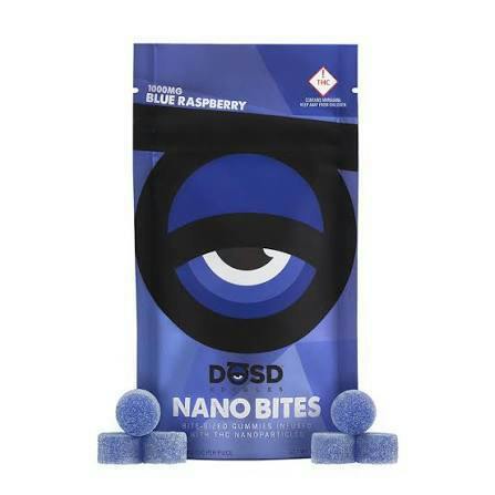 Nano Bites - Blue Raspberry 1000mg, Hybrid Enhanced