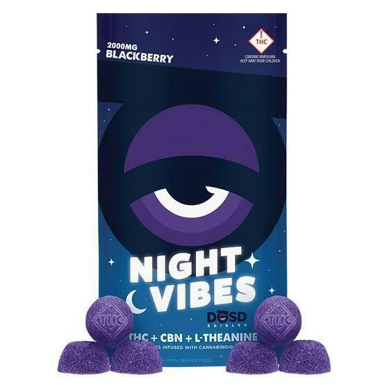 NIGHT VIBES - Blackberry CBN + L-Theanine - 2000mg