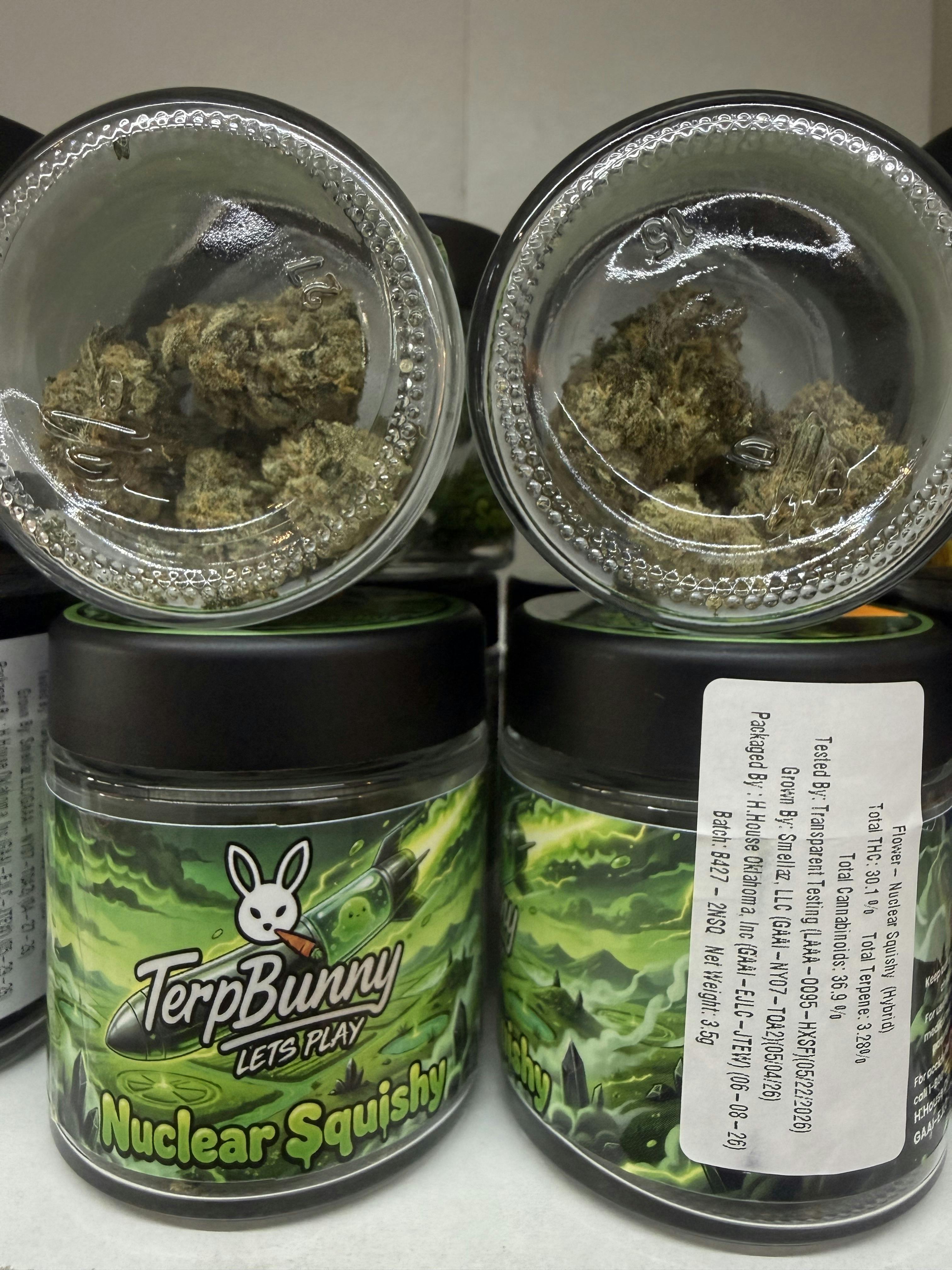 TerpBunny Lets Play | Flower | Nuclear Squishy | Hybrid | 3.5 g