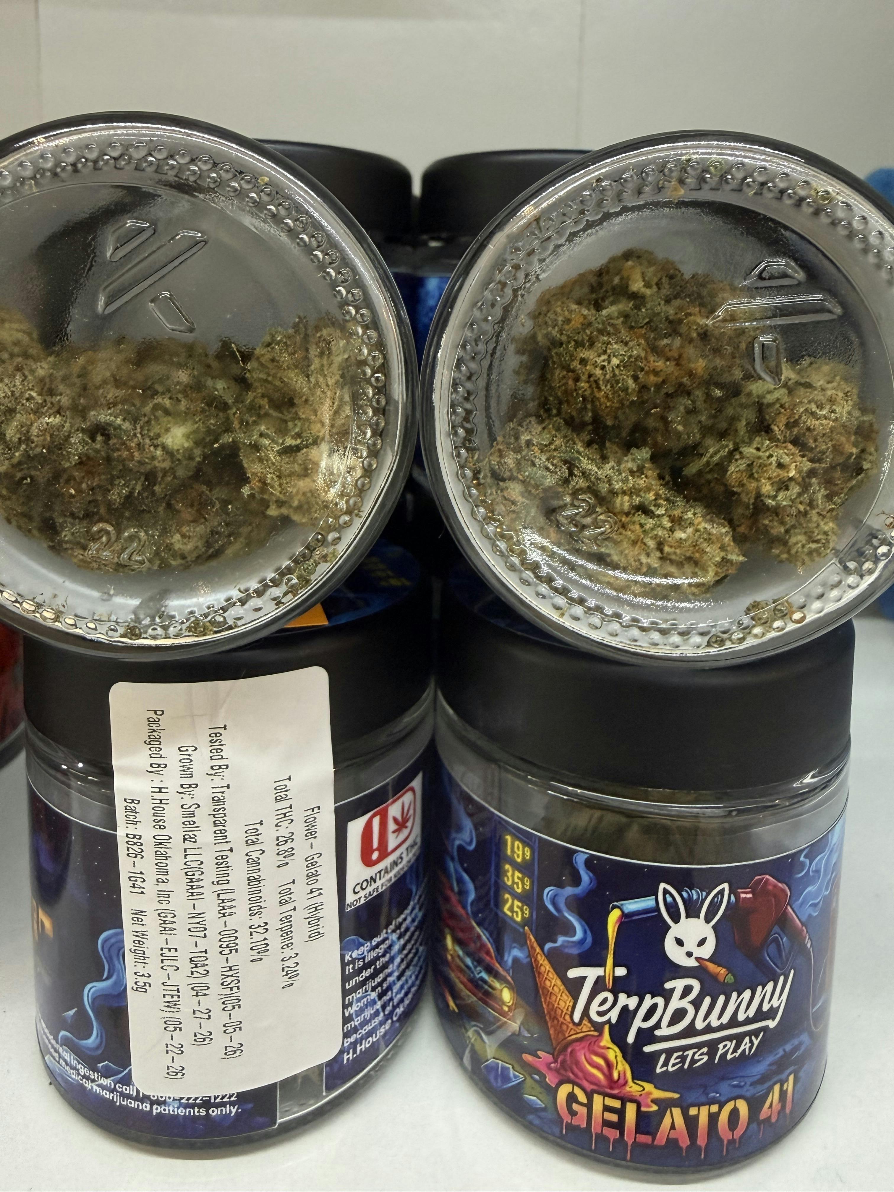 TerpBunny Lets Play | Flower | Gelato 41 | Hybrid | 3.5g