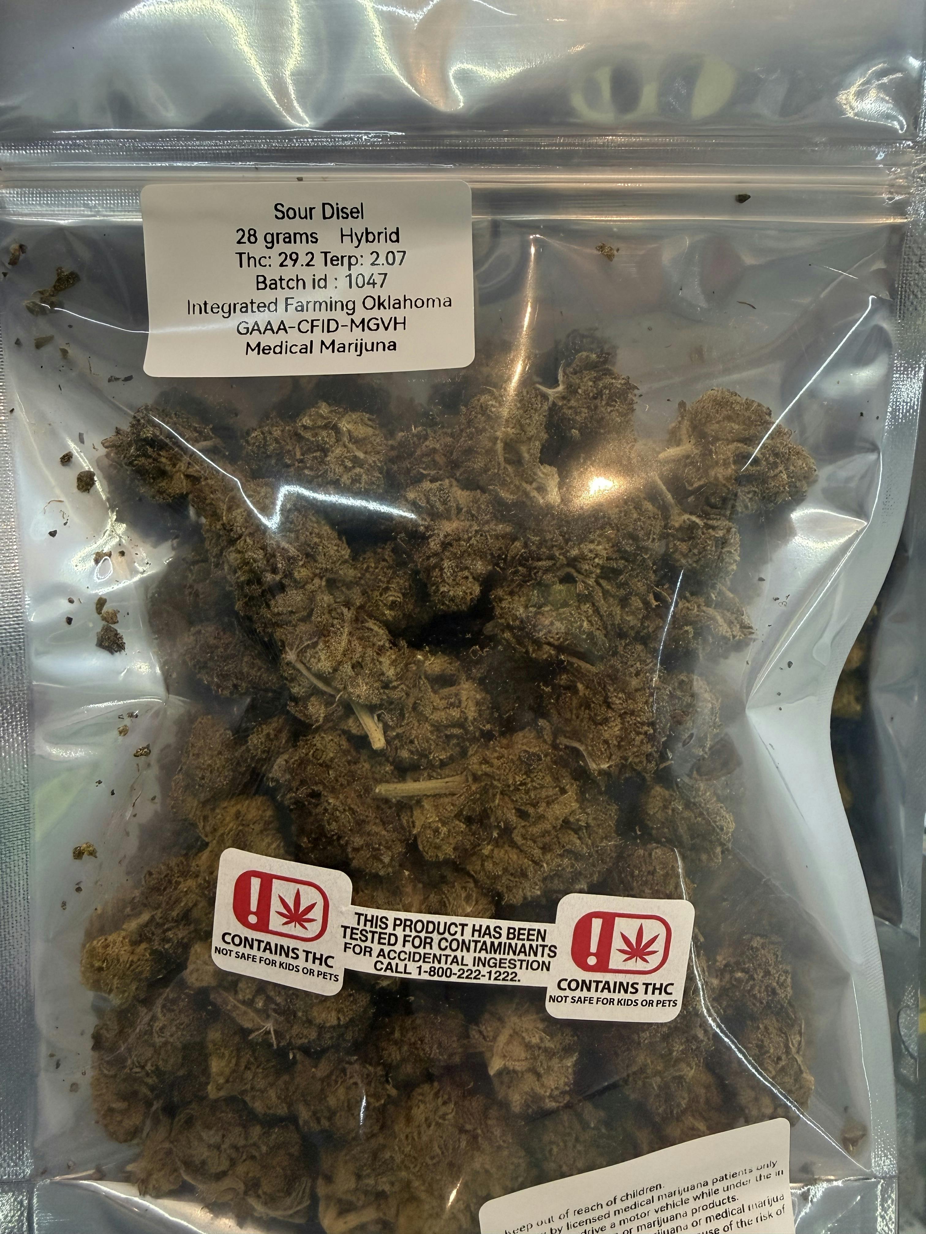 Integrated Farming | Flower | Sour Disel | Big Buds | Hybrid | 28g