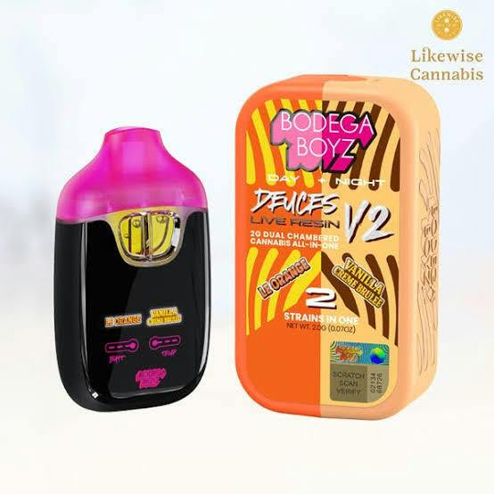 Bodega Boyz | Deuces | Le Orange + Vanilla Creme Brulee | Disposable | 2g