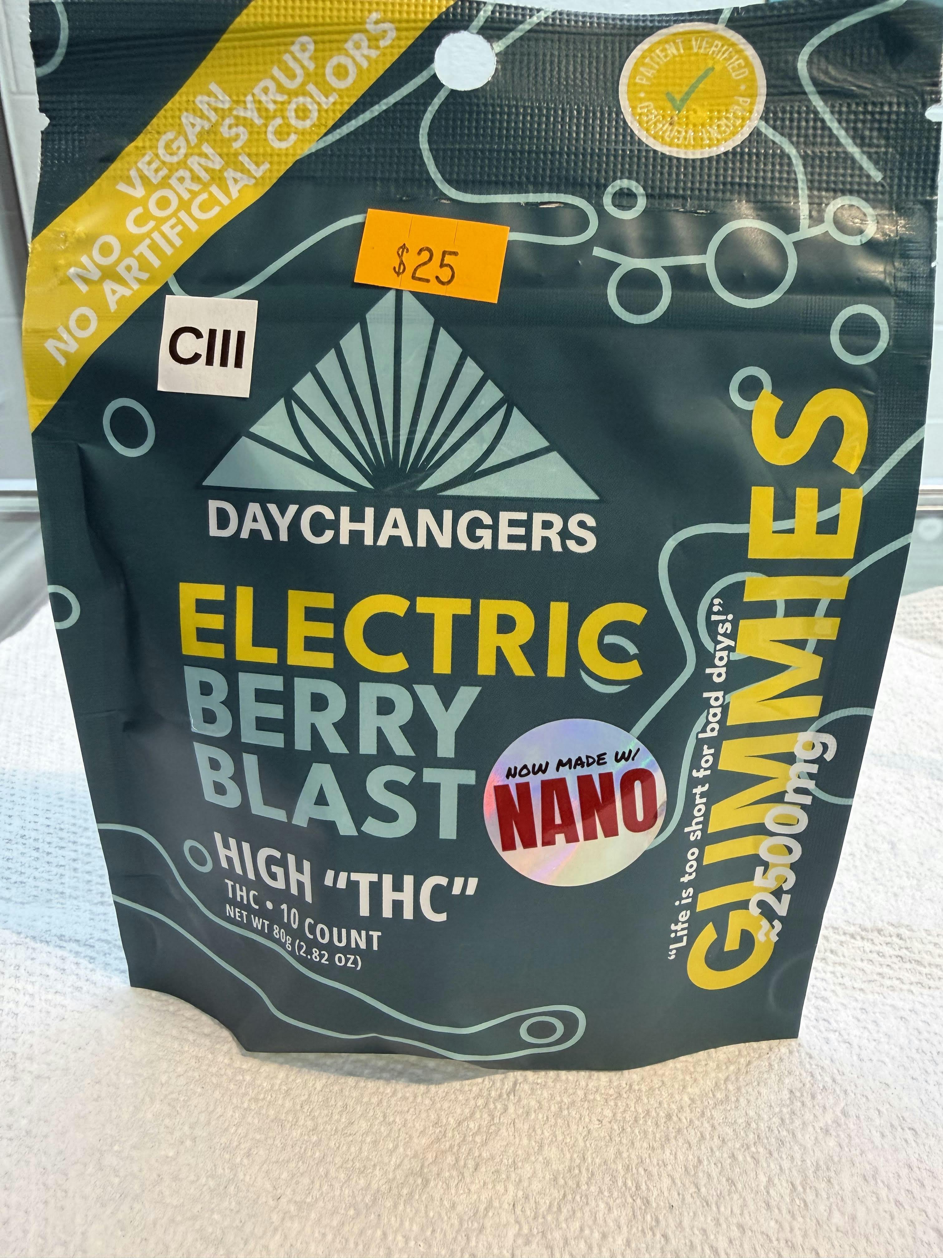 DayChangers | Electric Berry Blast | Gummies | Hybrid | 10 Count | 2500mg
