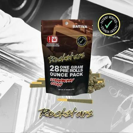 Rockstars Preroll | Runtz N Roses | Sativa | 28g