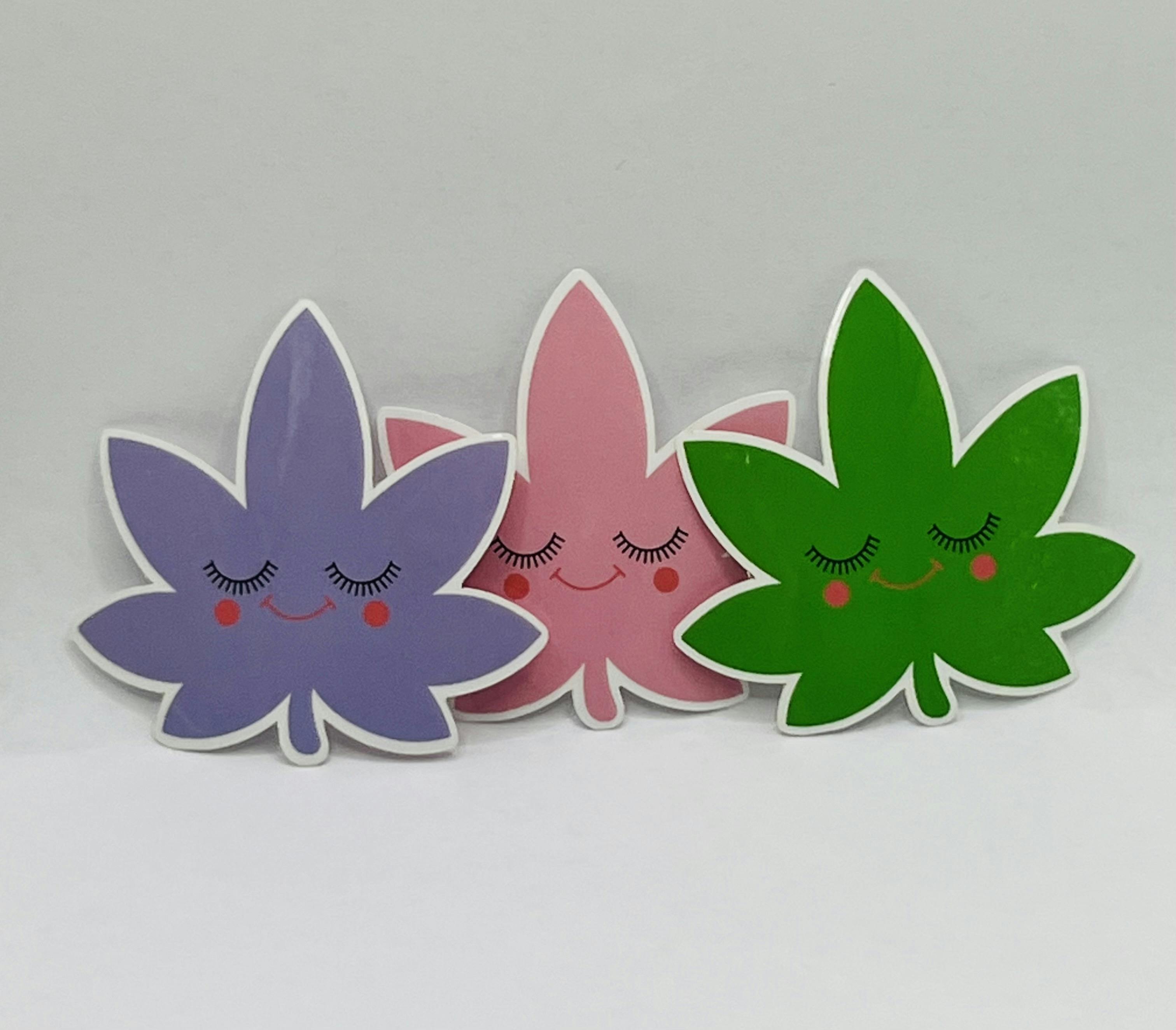 Jungle Boys Clothing | Happy Leaf Sticker (Green)