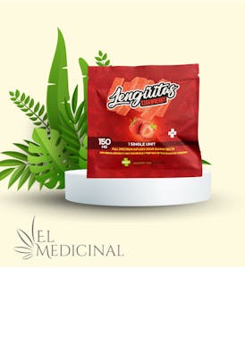 Lenguita Strawberry 150mg Full Spectrum 2x$25