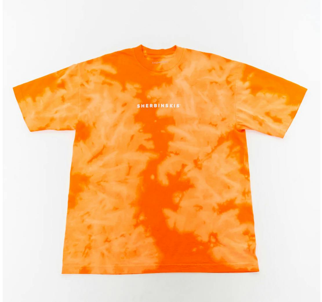 Sherbinskis - Orange Crystal Dye T-shirt 2X Large