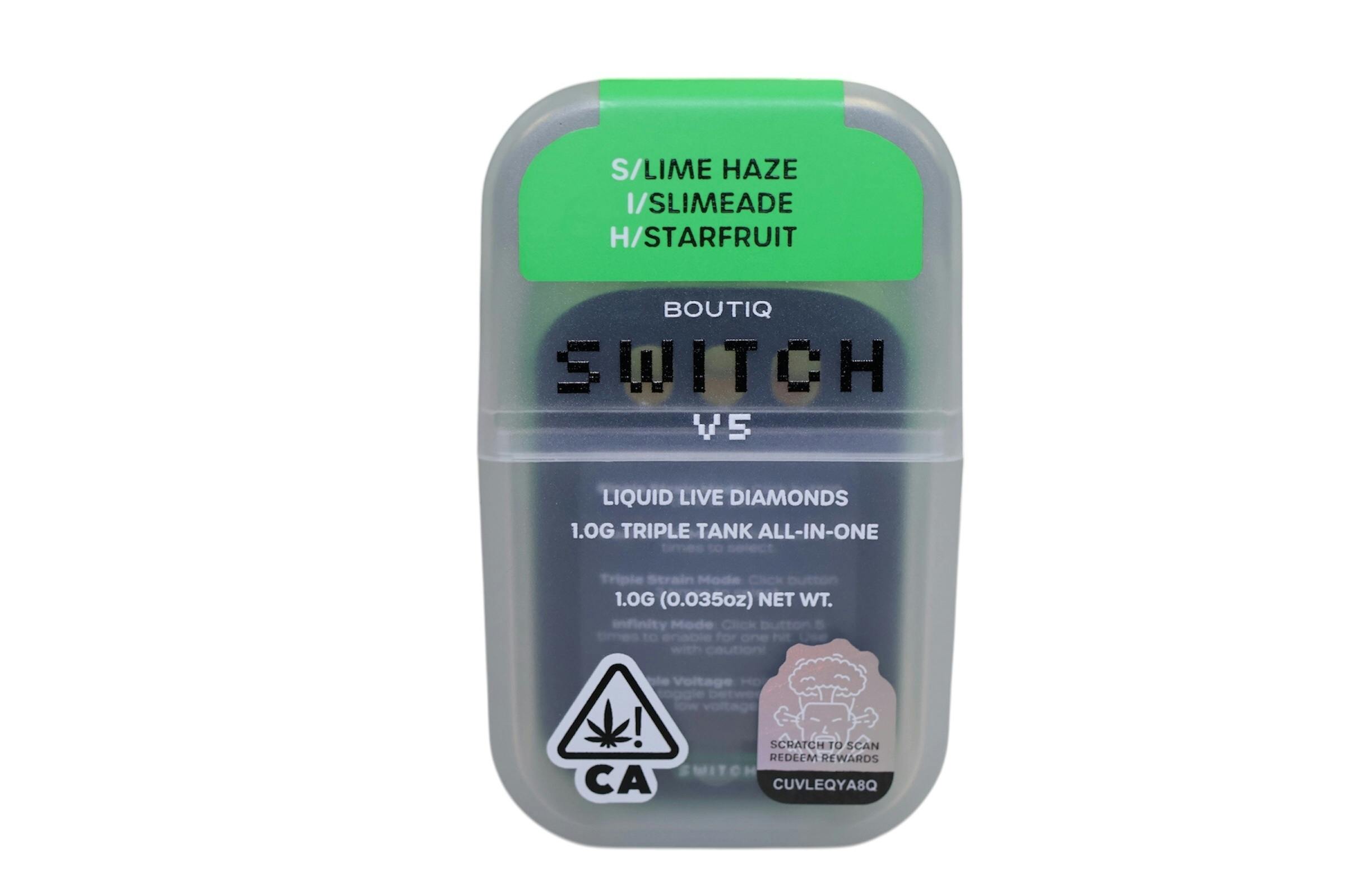 Lime Haze + Slimeade + Starfruit | V5 Disposable | 1g by Boutiq