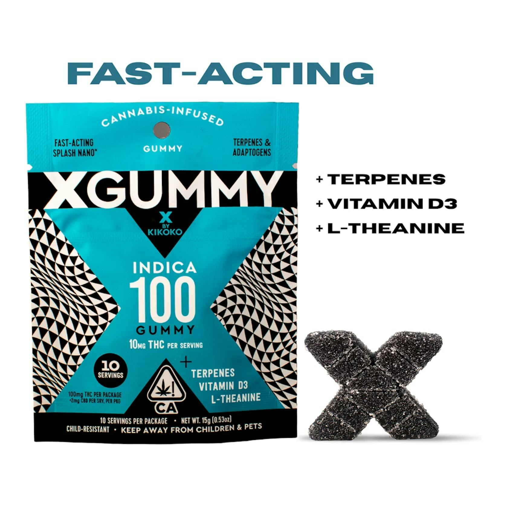 Kikoko Xgummy — Indica 100 gummy