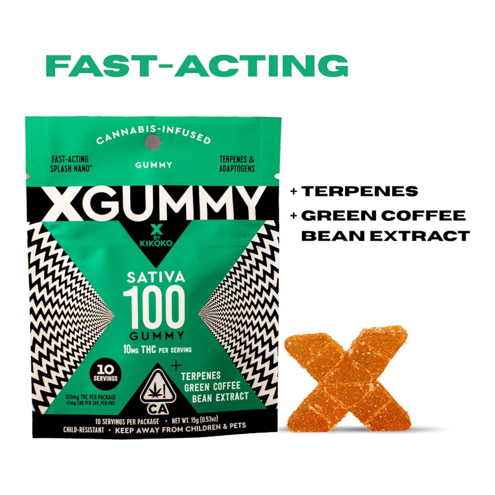 Kikoko Xgummy — Sativa 100 gummy