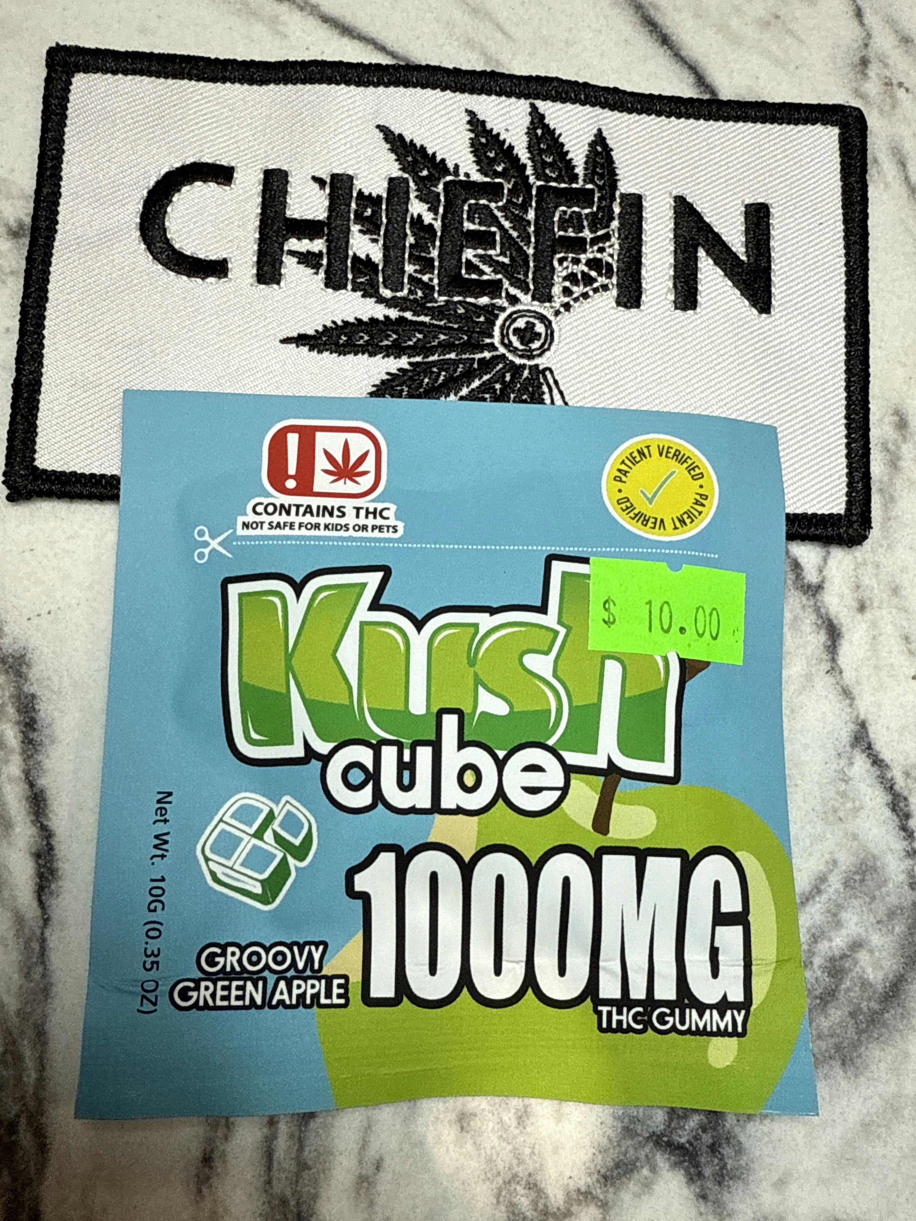 Kush Cube 1,000mg Groovy Green Apple SINGLE