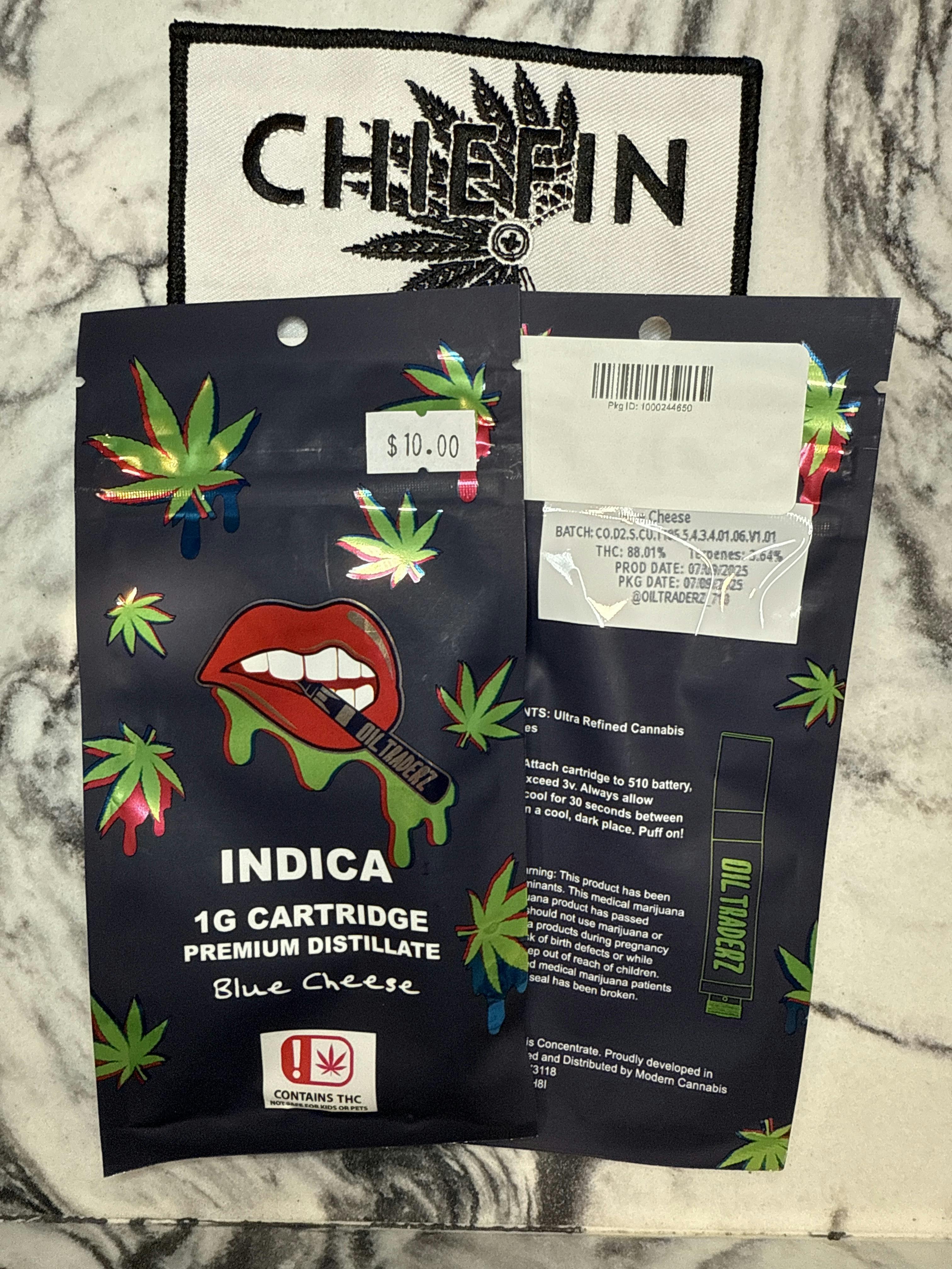 1g Blue Cheese Cartridge - Oil Traderz (Indica)