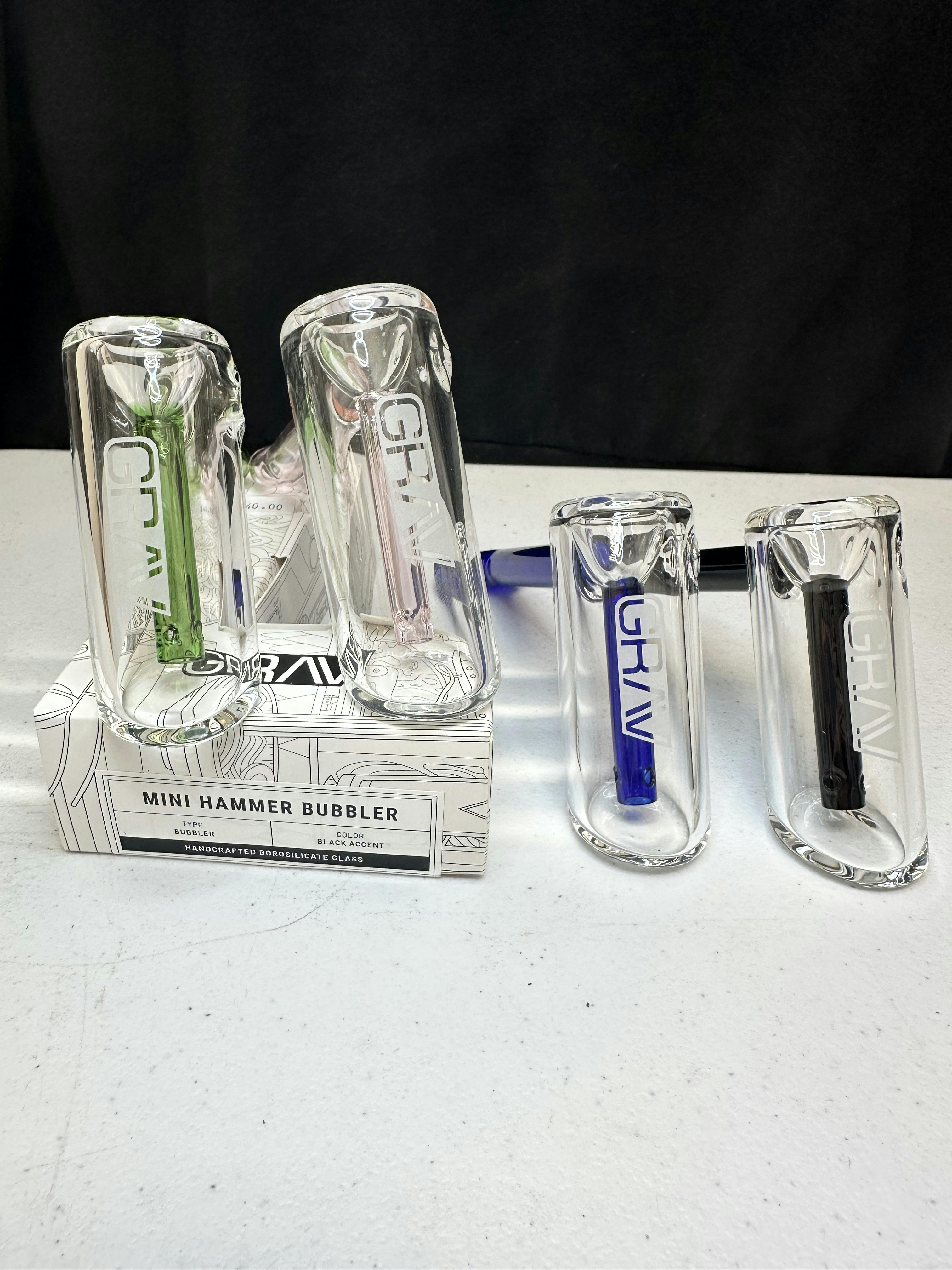 Grav Lab Mini Hammer Bubbler Assorted Colors *21+ NO MED CARD NEEDED*